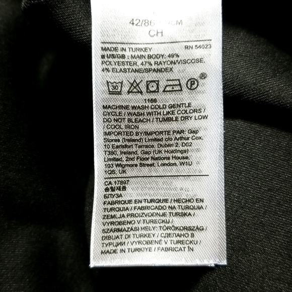 Banana Republic Women's Sweatshirt Size S Petite Scuba-Knit Side-Zip Black - Picture 6 of 7